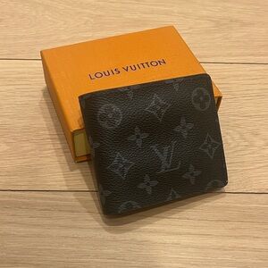 Louis Vuitton Monogram Black and Gray Wallet